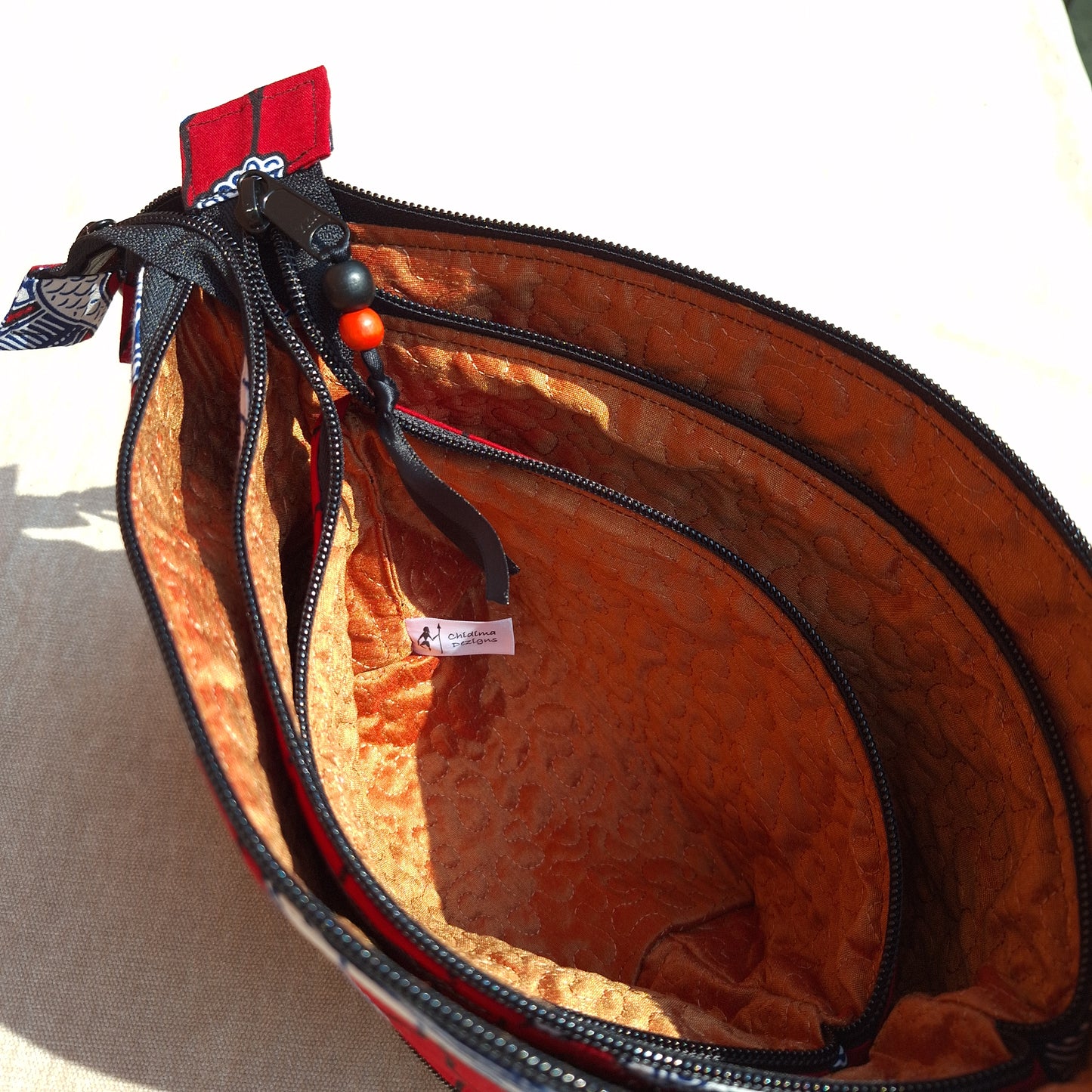 Wide mouth zipper pouches