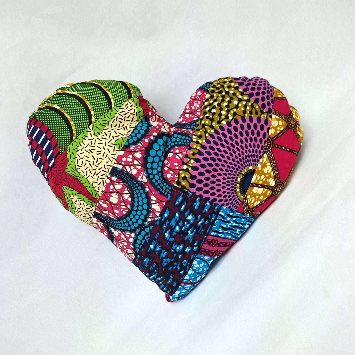 Heart shaped throw cushions